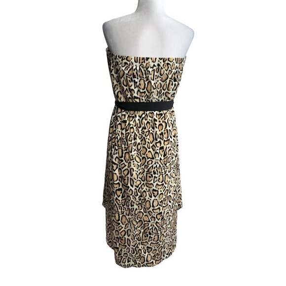 Lane Bryant Leopard Print Tube Tie Dress Strapless Women's PLUS Size 18/20 - Picture 8 of 10